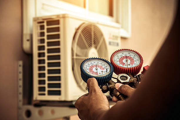 Professional Air Conditioning Service technician working in Whitmire, SC